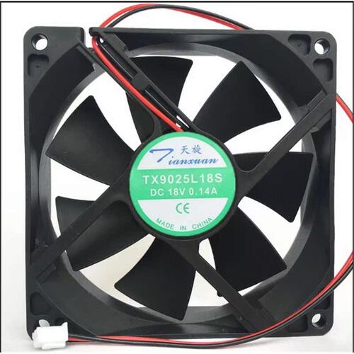 TX9025L18S天旋18V酒柜散热器9cm冰箱制冷藏恒温柜静音除湿机风扇