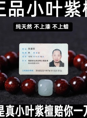 高端老料收藏级印度小叶紫檀手串满金星男士女款佛珠念珠檀木文玩