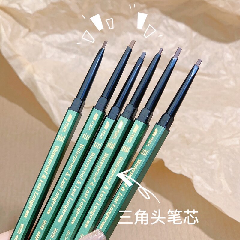 xixi防水持妆眉笔细头持久不脱妆不晕染立体野生眉双头防水持妆