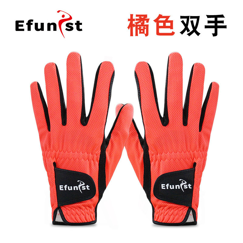 Efunist高尔夫手套GOLF运动男士球手套台湾布透气网布手套3色可选