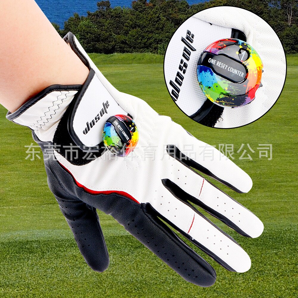 厂家golf跨境新款多色可选球场配件手套夹计数器高尔夫计分器