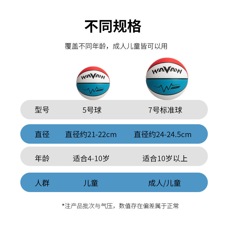 篮球官方正品旗舰店6号女生专用5号中小学生儿童幼儿园专用4蓝球7