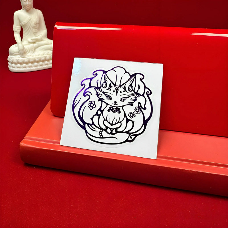灵狐凤九泰有福镜子贴窗贴玻璃贴手机贴南心合一金箔塑料厂家批发