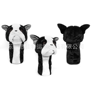 工厂直销毛绒公仔高尔夫球球杆套可爱卡通狗狗Driver一号木杆头套