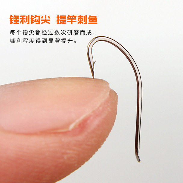 秋田狐鱼钩 成品子线鱼钩绑好双钩仕挂 红虫蚯蚓活饵日本进口钩