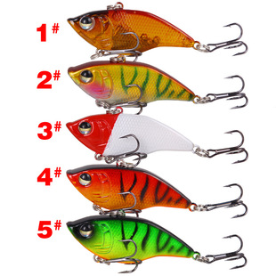 渔具 5.5cm硬饵三本钩鱼饵淡水海钓鱼饵 远抛投沉水路亚饵VIB 15g