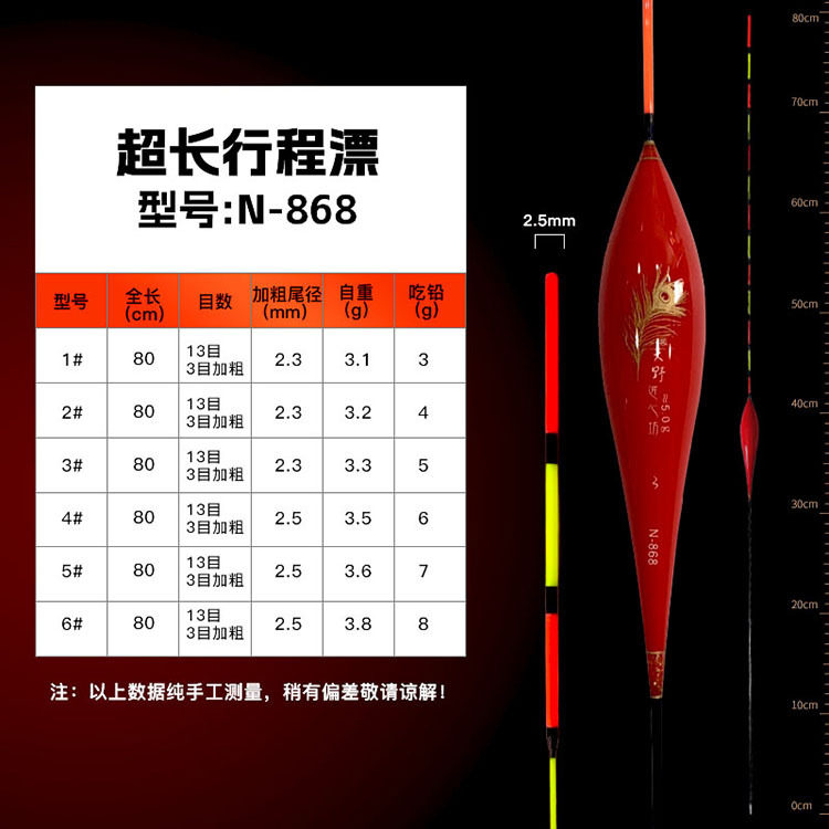 佛手型长脚长尾流氓漂超长纳米浮漂黑坑水库鲫鲤漂筏钓行程深水漂