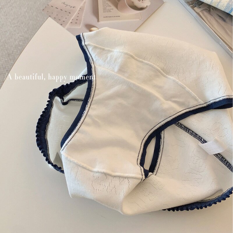 正品可爱棉内裤女中腰包臀内裤女全棉10A抗菌加长裆亲肤少女