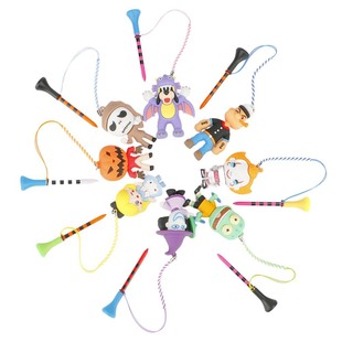 高尔夫塑胶钉83mm球Tee圣诞卡通耳仔挂绳防丢失球座挂饰golf用品