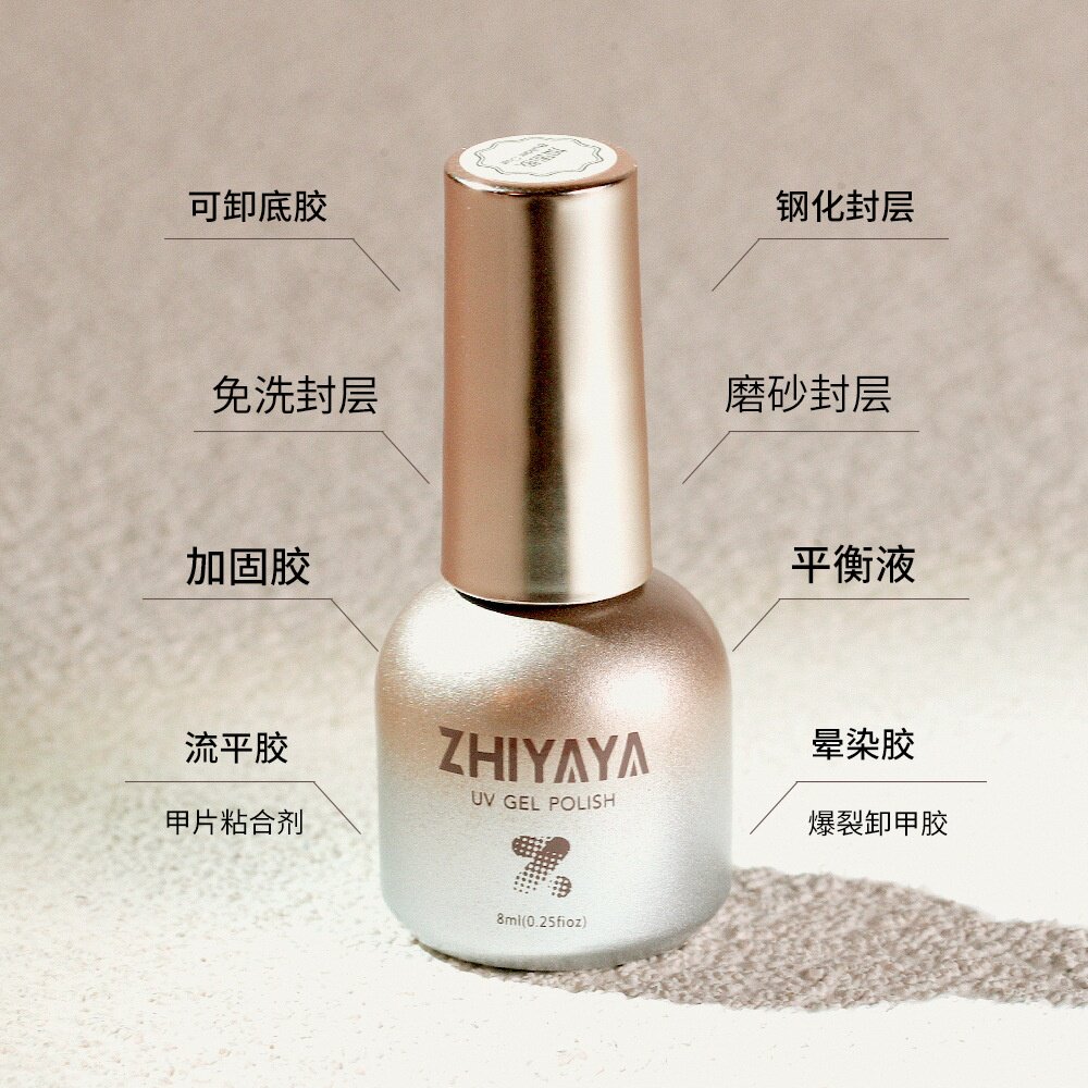 甲油胶美甲店专用底胶加固封层套装指甲油胶流平胶磨砂镀晶功能胶