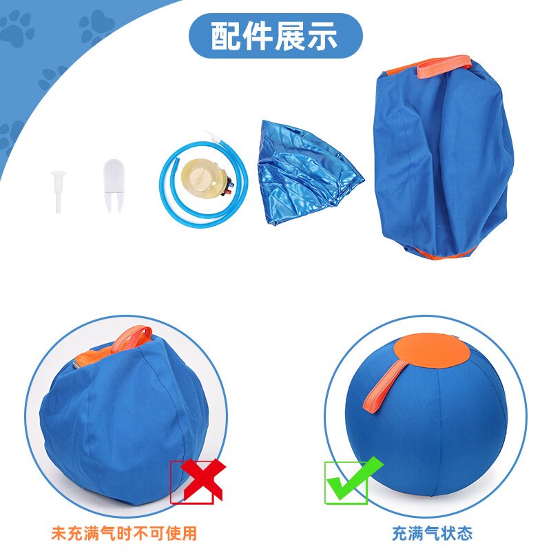 狗狗玩具充气大球金毛耐咬球磨牙解闷球逗柴犬柯基自嗨宠物训练球