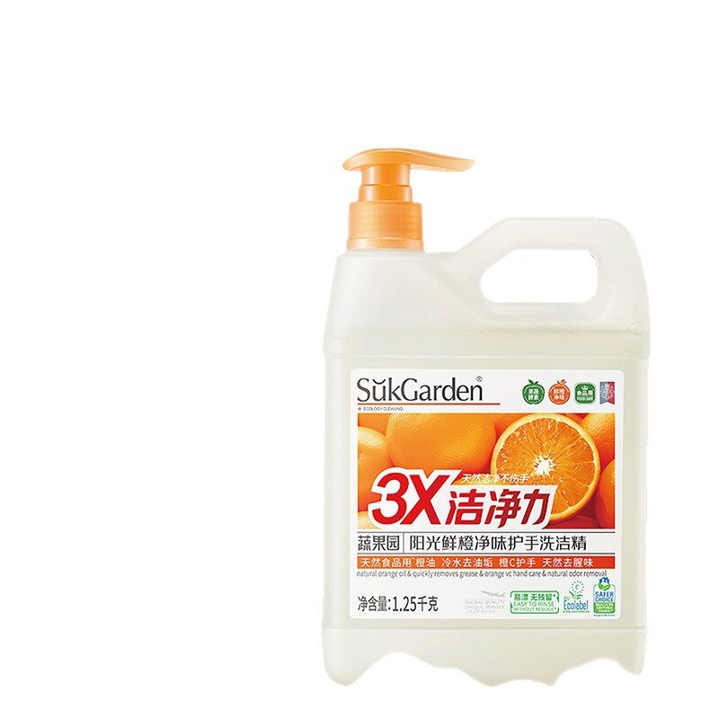 蔬果园洗洁精大桶装食品级家用冷水去油去农残护手10斤量贩装