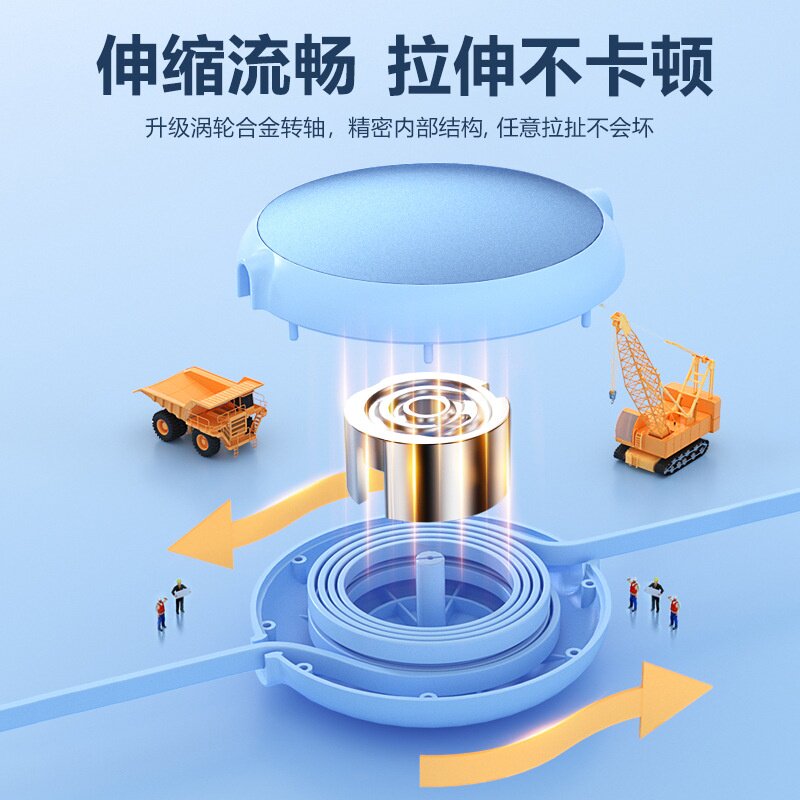 100w超级快充伸缩一拖三充电线适用于华为安卓苹果6A三合一数据线