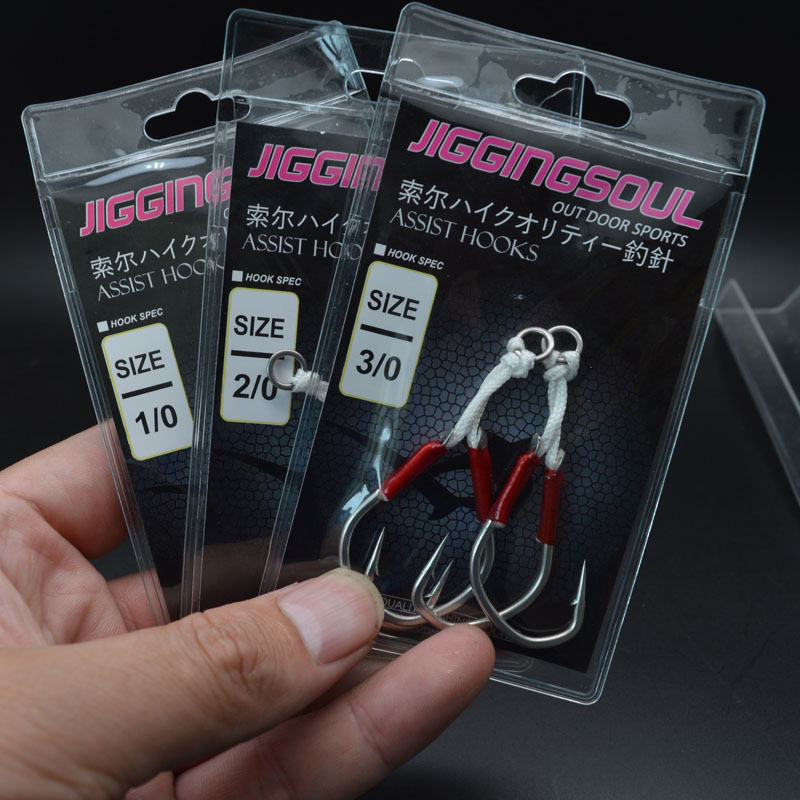 jigging hook铁板钩环氧固定派克钩型慢摇钩双钩奥金图片