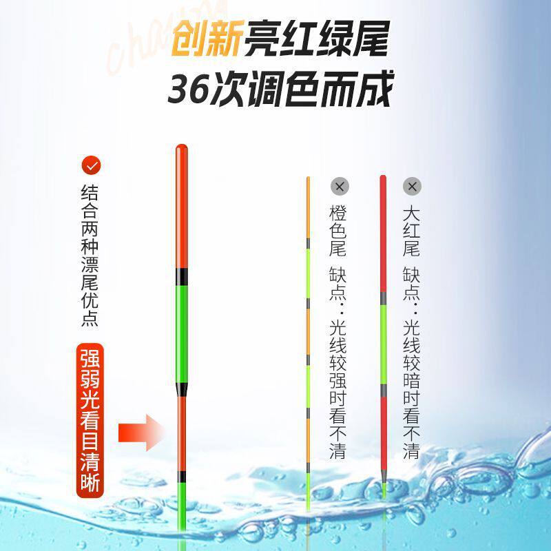 川泽正品高灵敏鱼漂全水域通用鲫鲤草专用浮漂醒目加粗纳米漂套装