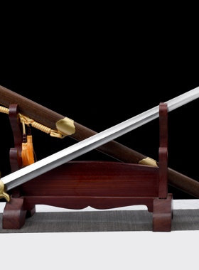 龙泉古铁斋宝剑太极剑不锈钢纯铜鸡翅木男女士武术晨练剑未开刃