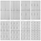 员工宿舍更衣柜九门铁皮四门换衣柜多门车间六门储物存包鞋 柜带锁