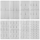 柜带锁 四门更衣柜员工宿舍六门换衣柜车间铁皮储物柜九门存包柜鞋