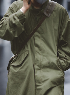 马登工装 美式复古M65战壕派克服鱼尾风衣parka长款大衣外套男秋