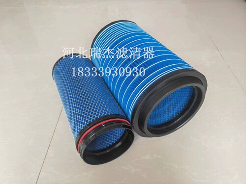 适配K2841空气滤芯豪沃T7h解放J6悍威空滤陕汽德龙F3000滤清器PU