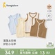 童泰婴儿马甲春秋季 纯棉男女宝宝衣服双层背心儿童坎肩马夹上衣