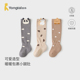 童泰婴儿袜子新生儿抗菌长筒袜儿童高筒袜男童女童无骨袜头宽口袜