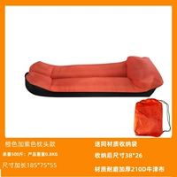 Оранжевые подушки черной подушки