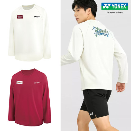 YONEX尤尼克斯羽毛球服2026马年限定款文化衫 yy男女运动长袖外套