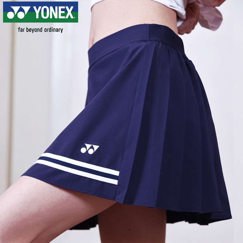 YONEX尤尼克斯25新款羽毛球服女裙裤 yy速干运动短裙网球裙半身裙