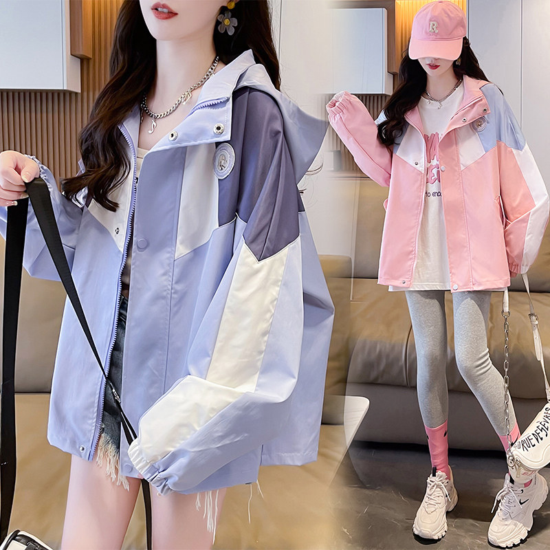 啄木鸟学生夹克运动冲锋衣外套女