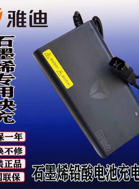 雅迪E8E9E10电动车快充电器60V72V石墨烯电池原装专用DMQS72B0-01