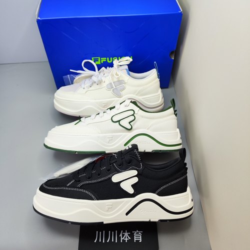 【新品】FILA/斐乐 50-50 DX 百搭 防滑 低帮 圆头 板鞋 男女款