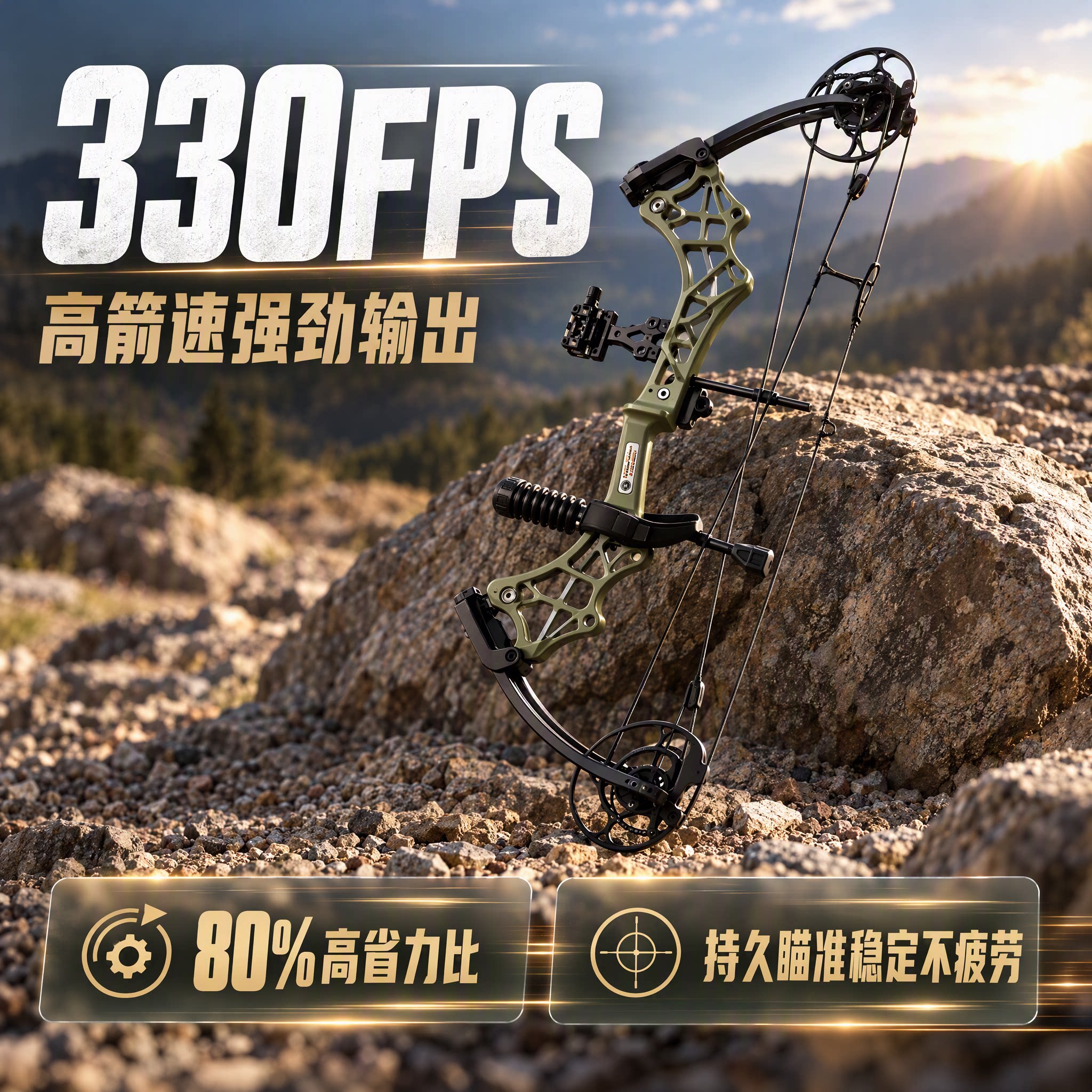 驰野复合弓专业大威力竞技装备
