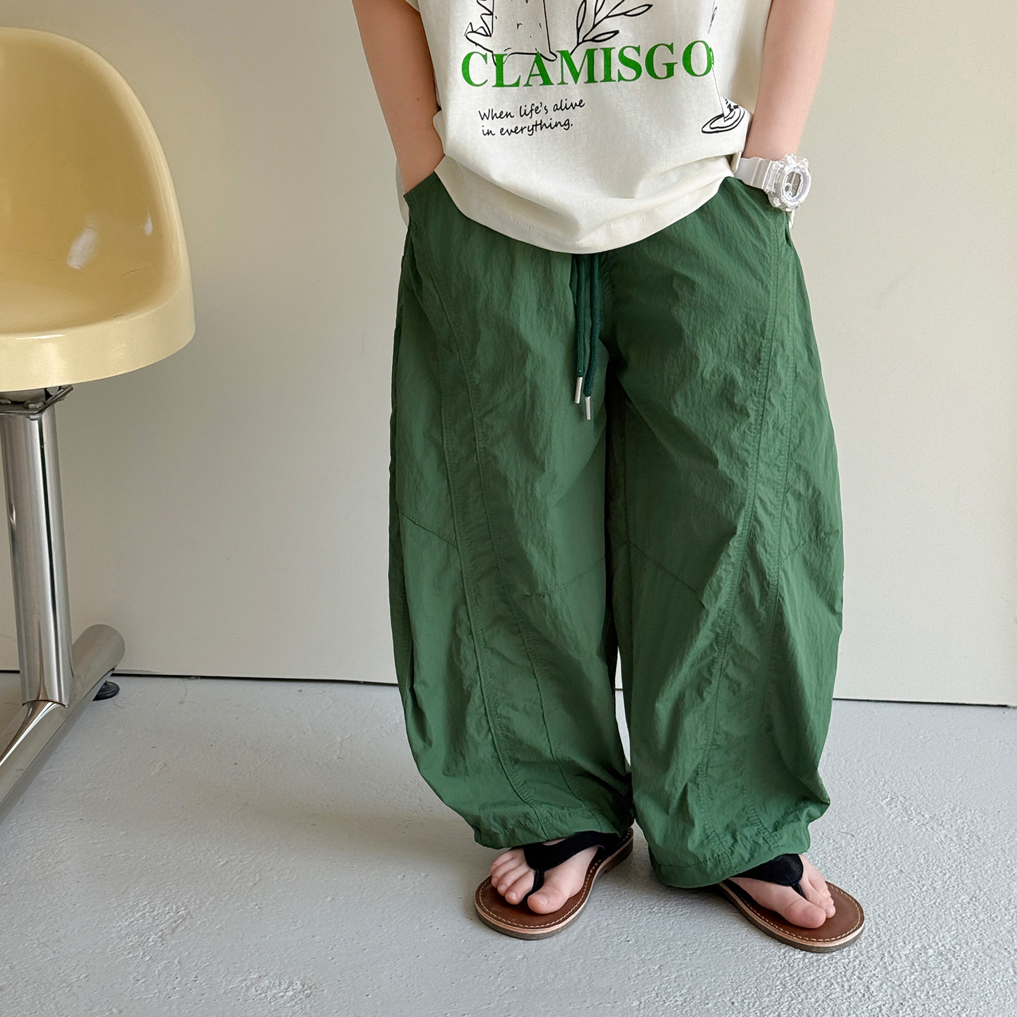 儿童长裤防蚊防晒轻薄裤子2026新款夏装韩版男女孩户外束脚运动裤