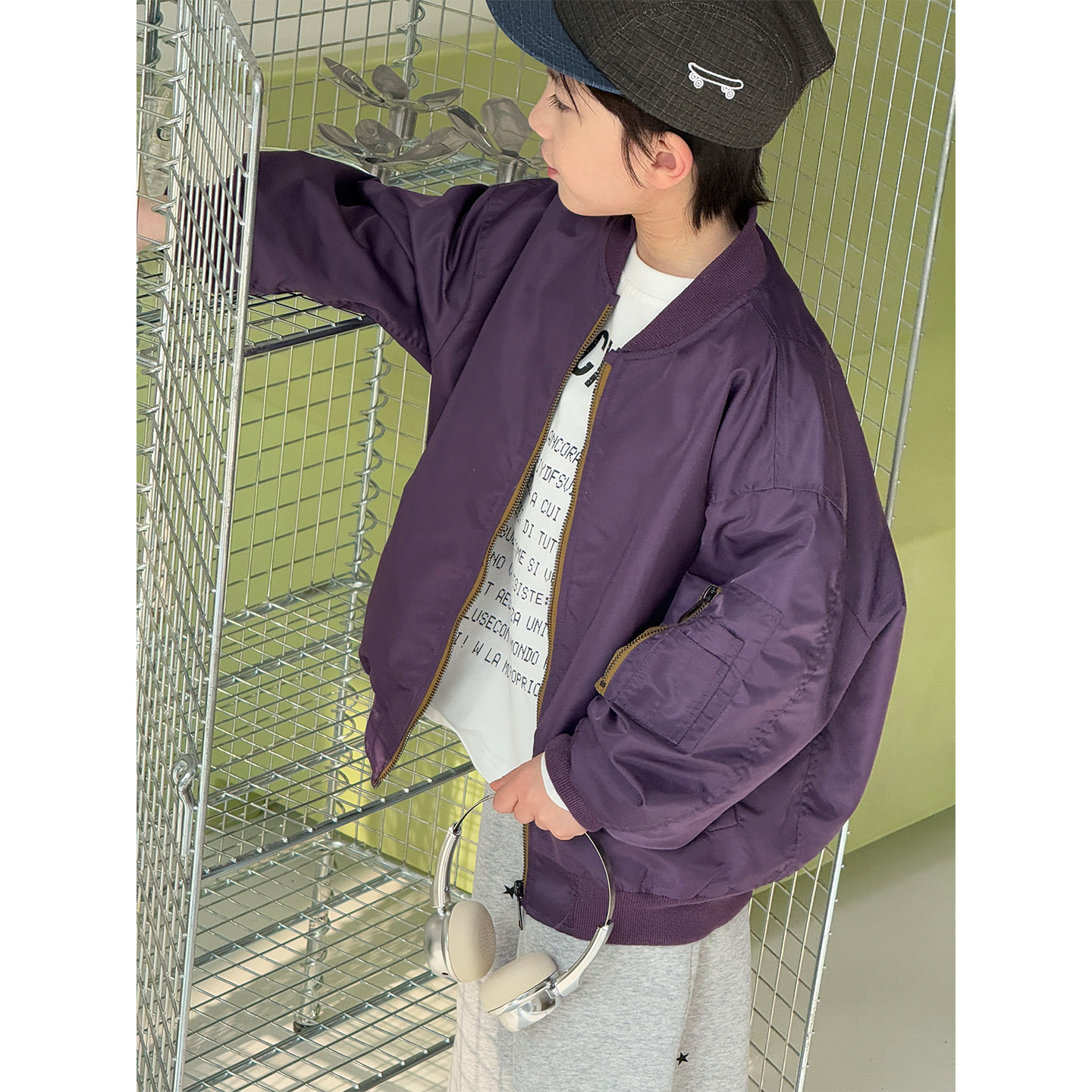 男童外套棒球服2026春季新款韩版儿童夹克洋气上衣春秋装潮酷童装图片
