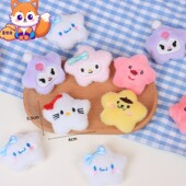卡通星星三丽鸥系列公仔玩偶毛绒库洛米海狸KT猫胸针配饰鞋 帽辅料