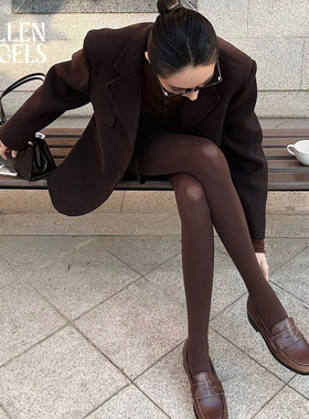 凡洛纪天鹅绒连裤丝袜80D黑丝光腿神器连体秋冬裤袜打底袜