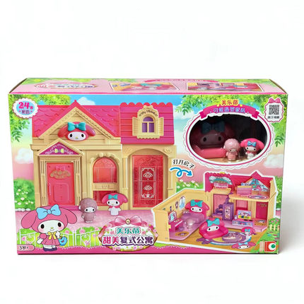 Hellokitty凯蒂猫MyMelody美乐蒂甜美复式公寓儿童过家家玩具礼物