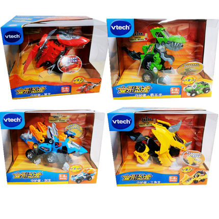 伟易达变形恐龙守护者系列机器人迅猛龙神兵小将赛车儿童声光玩具