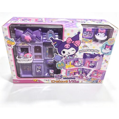hellokitty凯蒂猫库洛米复式洋房仿真家居房间别墅女孩过家家玩具