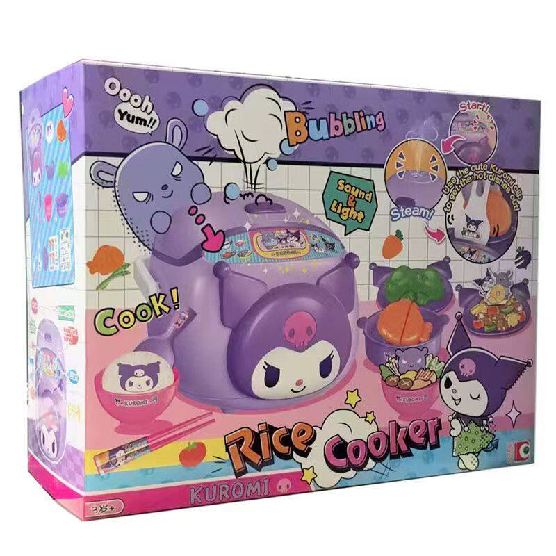 HelloKitty凯蒂猫正版库洛米迷你电饭煲套装会喷雾的仿真厨房玩具