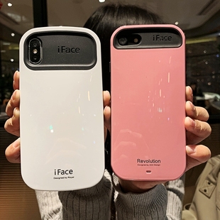 iFaceCase二代适用苹果iPhoneX保护壳直边加厚肥皂款XSMAX保护壳全包加宽XR手机壳日韩风男女镜面简约壳防摔