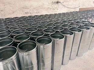 镀锌白铁皮风管厨房排油烟烟囱工业除尘排废气新风管道排烟白铁管