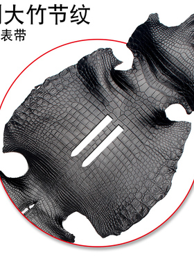 ASLD阿斯兰顿手工定制 头层牛皮 鳄鱼皮 特殊 长度凹凸口定做表带