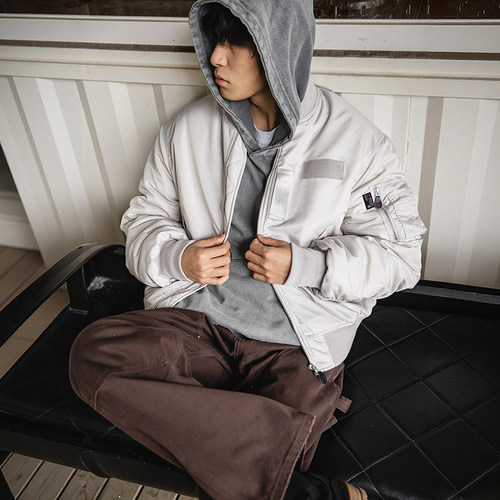 【MRA新雪丽MA1棉服】3M短款棉衣