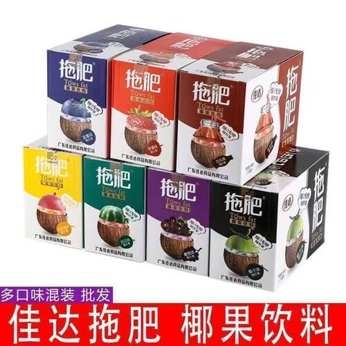 佳达拖肥60克椰果肉饮料经典怀旧零食托肥大袋夏季饮品多口味