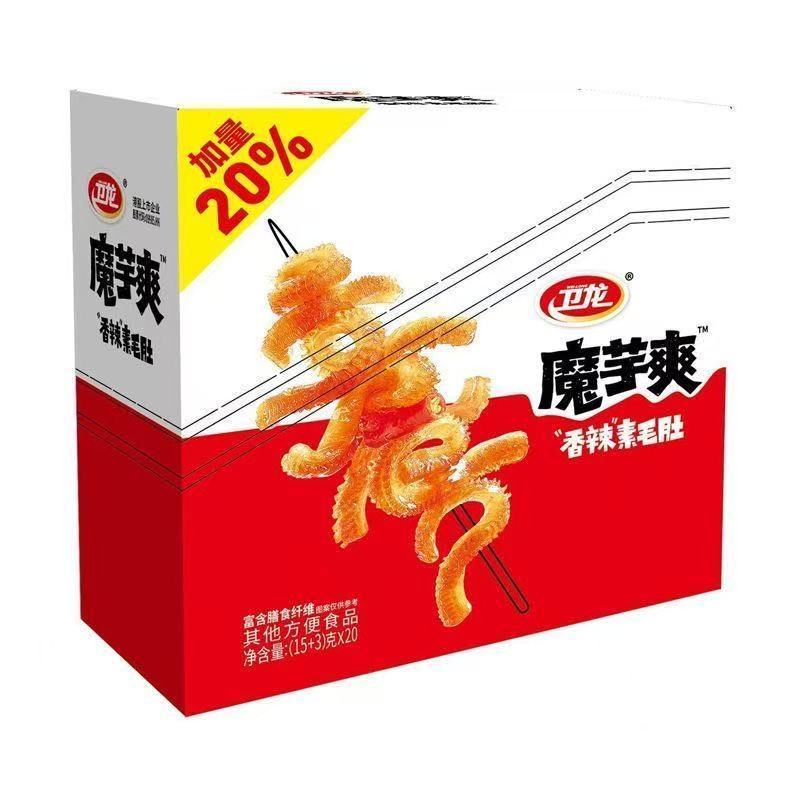 卫龙魔芋爽360g素毛肚网红零食香辣魔芋素肉豆干小面筋辣条