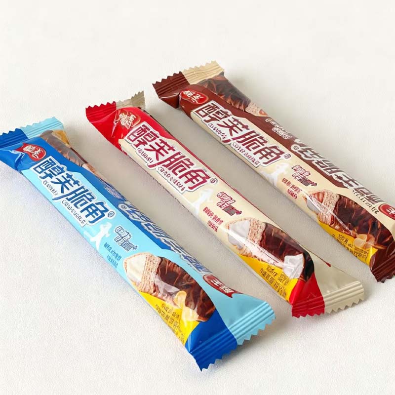 三角酥醇芙脆角图层巧克力角夹心饼干长条果仁味谷物巧克力棒酥