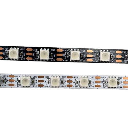 WS2812B SK6812 DC24V 5050 RGB 60灯单点单控10mm全彩LED灯带