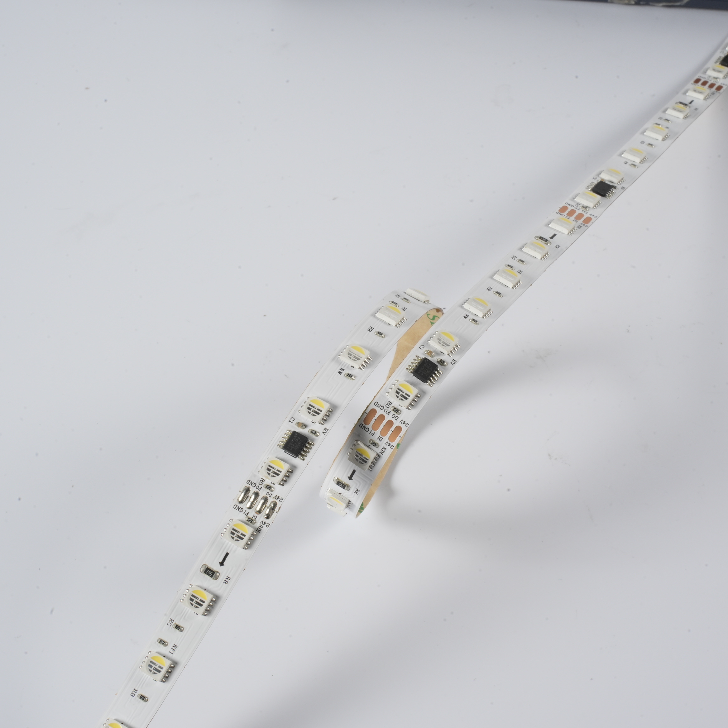 24v10mm 5050 60灯电镀板3570铜支架RGBW 90显TM1834断点续传幻彩